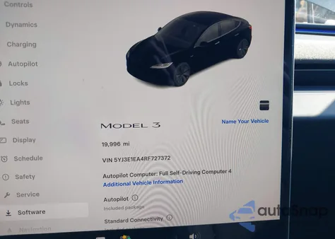 2024 Tesla Model 3 Long Range Dual Motor All-Wheel Drive/Rear-Wheel Drive z USA, uszkodzony, nr VIN 5YJ3E1EA4RF727372